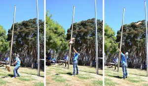 Henley-on-Mersey-Sheaf-Tossing Activity Australia Day